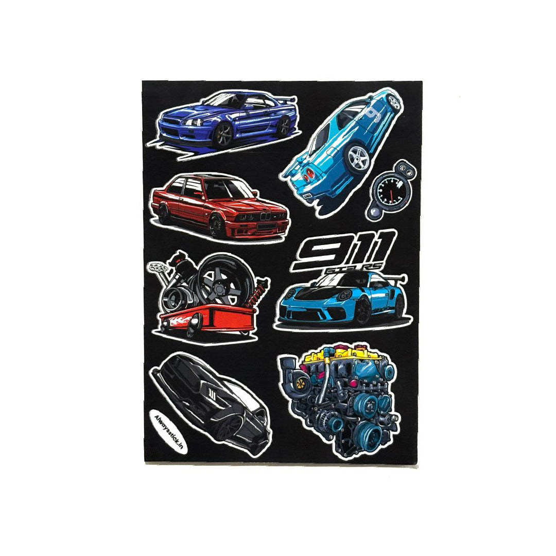 Super Car Laptop Sticker